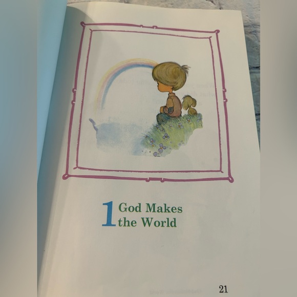 VINTAGE PRECIOUS MOMENTS STORIES FROM THE BIBLE CHILDREN’S BIBLE HARDCOVER - Picture 6 of 13